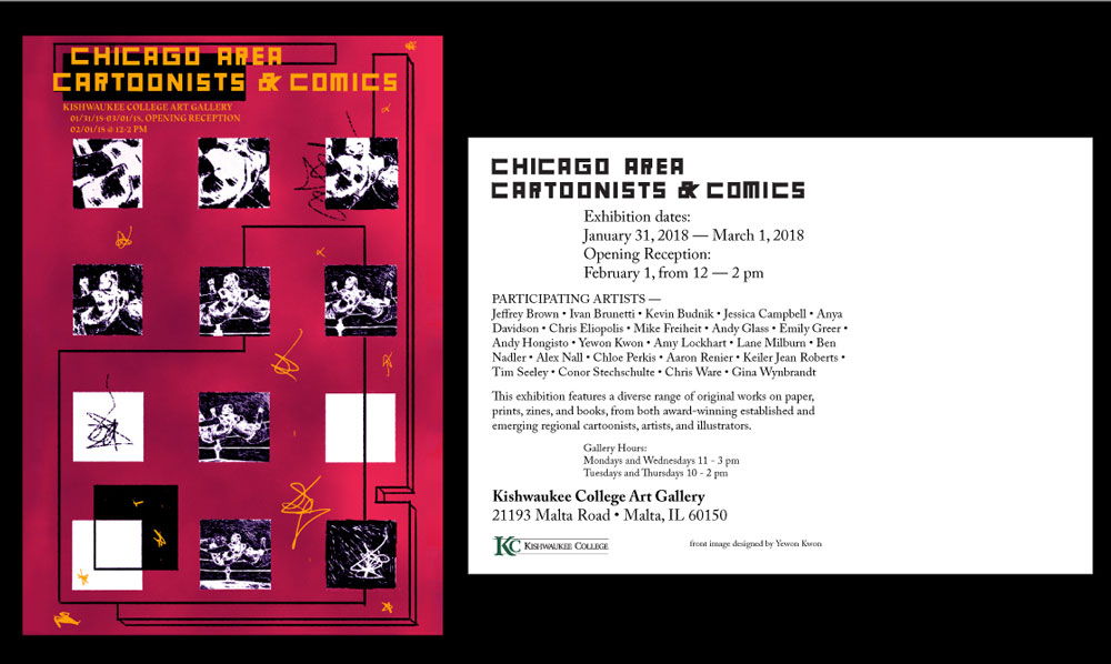 Chicago Area Cartoonists and Comics, Kishwaukee College Art Gallery
